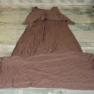 LOVE IN Brown Maxi Dress sz Large